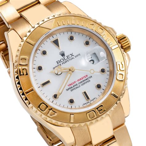 rolex yachtmaster gold 18k|rolex yacht master price list.